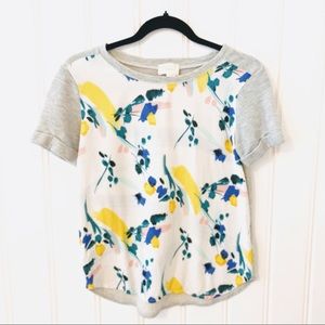 Anthropologie Deletta Printed Floral Top 035